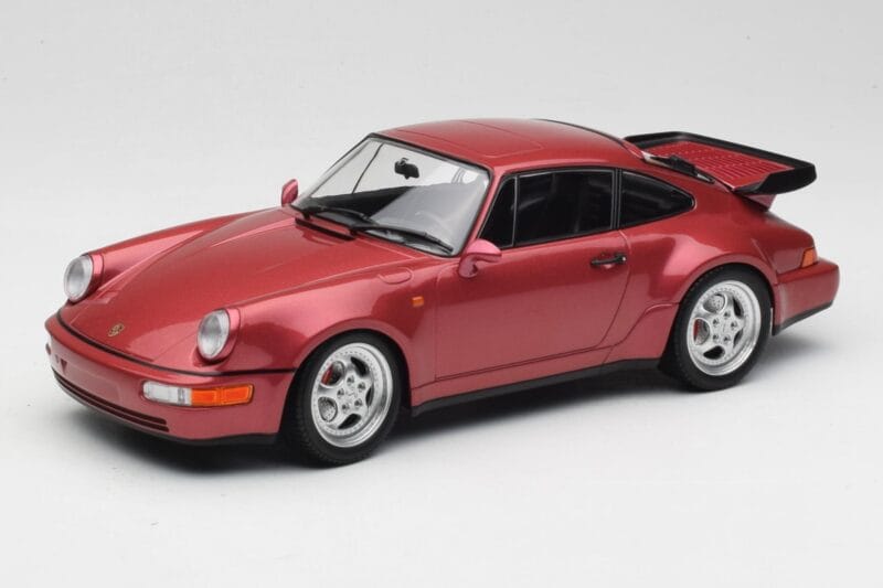 Porsche 911 964 Turbo Punainen Minichamps 1:18 155069102 Metalli