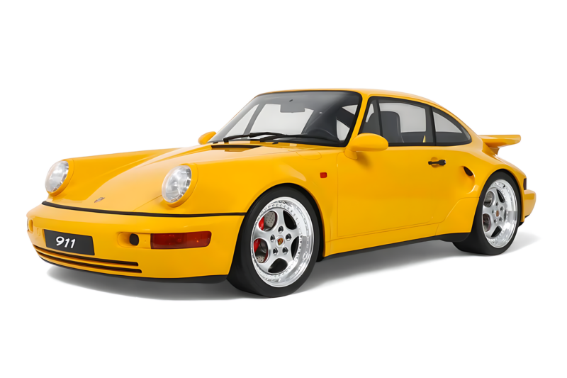 Porsche 911 964 Turbo S Speed Yellow GT Spirit 1:8 GTS801701 Hartsi