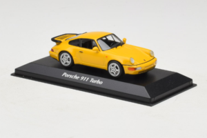 Porsche 911 964 Turbo Keltainen MaxiChamps 1:43 940069104 Metalli — kuva 3 / 4