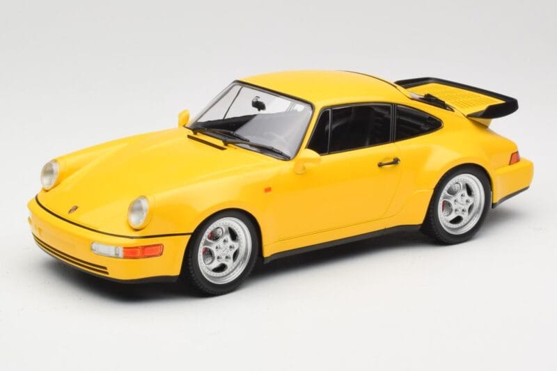 Porsche 911 964 Turbo Keltainen Minichamps 1:18 155069100 Metalli