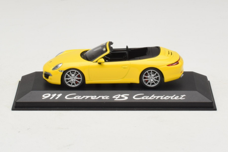 Porsche 911 991 Carrera 4S Avoauto Keltainen Minichamps 1:43 WAP0201120C Metalli