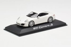 Porsche 911 991 Carrera S Valkoinen IAA Frankfurt 2011 Minichamps 1:43 WAX20100090 Metalli — kuva 2 / 5