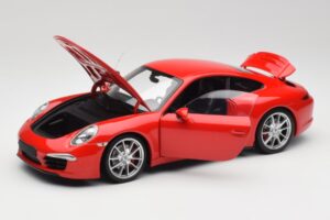 Porsche 911 991 Carrera S Guards Punainen Minichamps 1:18 100061020 Metalli — kuva 2 / 8