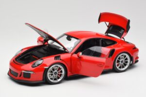 Porsche 911 991 GT3 RS Guards Punainen Hopea Vanteet AUTOart 1:18 78165 Metalli — kuva 2 / 8