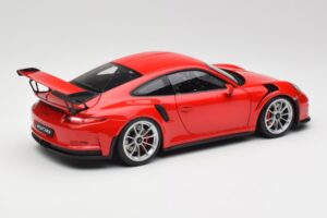 Porsche 911 991 GT3 RS Guards Punainen Hopea Vanteet AUTOart 1:18 78165 Metalli — kuva 3 / 8