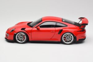 Porsche 911 991 GT3 RS Guards Punainen Hopea Vanteet AUTOart 1:18 78165 Metalli — kuva 4 / 8