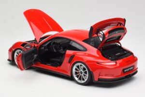 Porsche 911 991 GT3 RS Guards Punainen Hopea Vanteet AUTOart 1:18 78165 Metalli — kuva 5 / 8