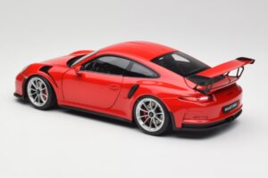Porsche 911 991 GT3 RS Guards Punainen Hopea Vanteet AUTOart 1:18 78165 Metalli — kuva 7 / 8