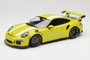 Porsche 911 991.1 GT3 RS Lizard Green & Stripes Minichamps 1:18 155066224 Metalli