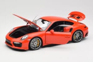 Porsche 911 991 Turbo S Lava Orange Minichamps 1:18 110067120 Metalli — kuva 2 / 8