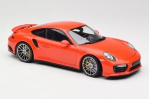 Porsche 911 991 Turbo S Lava Orange Minichamps 1:18 110067120 Metalli — kuva 6 / 8