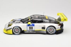 Porsche 911 991.1 GT3 R #911 Manthey Racing N. Tandy / E. Bamber 24h Nurburgring 2016 Minichamps 1:18 155166911 Metalli — kuva 3 / 6