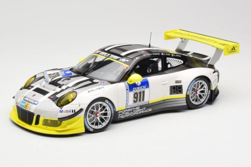 Porsche 911 991.1 GT3 R #911 Manthey Racing N. Tandy / E. Bamber 24h Nurburgring 2016 Minichamps 1:18 155166911 Metalli