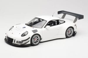 Porsche 911 991.1 GT3 R Valkoinen Hopeavanteilla Minichamps 1:18 153166000 Metalli