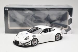 Porsche 911 991.1 GT3 R Valkoinen Hopeavanteilla Minichamps 1:18 153166000 Metalli — kuva 6 / 6