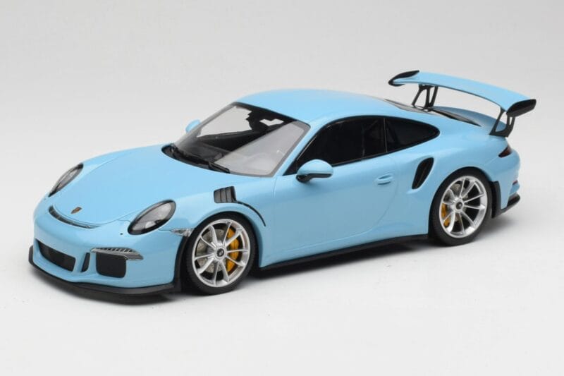 Porsche 911 991.1 GT3 RS Sininen Matta Vanteet Minichamps 1:18 153066235 Metalli