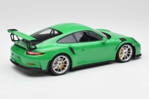 Porsche 911 991.1 GT3 RS Lizard Vihreä & Hopeat Pyörät Minichamps 1:18 153066229 Metalli — kuva 2 / 6