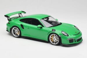 Porsche 911 991.1 GT3 RS Lizard Vihreä & Hopeat Pyörät Minichamps 1:18 153066229 Metalli — kuva 4 / 6