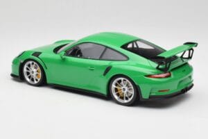 Porsche 911 991.1 GT3 RS Lizard Vihreä & Hopeat Pyörät Minichamps 1:18 153066229 Metalli — kuva 5 / 6