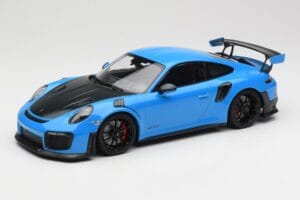 Porsche 911 991.2 GT2 RS Sininen Mustilla Vanteilla Minichamps 1:18 155068308 Metalli
