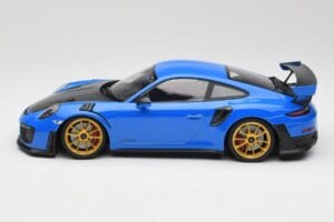 Porsche 911 991.2 GT2 RS Sininen Kultaisilla Vanteilla Minichamps 1:18 155068302 Metalli — kuva 3 / 6