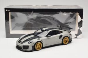 Porsche 911 991.2 GT2 RS Chalk Weissach Package Kultaiset Vanteet Minichamps 1:18 155068304 Metalli — kuva 6 / 6