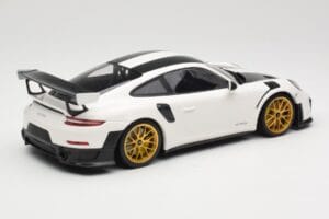 Porsche 911 991.2 GT2 RS Weissach Package Valkoinen Kultaisilla Vanteilla Minichamps 1:18 153068308 Metalli — kuva 2 / 6