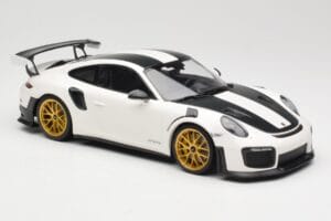 Porsche 911 991.2 GT2 RS Weissach Package Valkoinen Kultaisilla Vanteilla Minichamps 1:18 153068308 Metalli — kuva 4 / 6