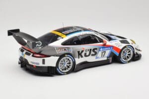 Porsche 911 991.2 GT3 R #17 Kues Team 75 Bernhard M. Christensen / K. Cairoli 24 Hours of Nurburgring 2018 Minichamps 1:18 15 — kuva 2 / 6