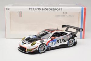 Porsche 911 991.2 GT3 R #17 Kues Team 75 Bernhard M. Christensen / K. Cairoli 24 Hours of Nurburgring 2018 Minichamps 1:18 15 — kuva 6 / 6