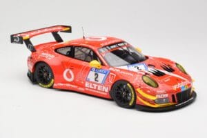 Porsche 911 991.2 GT3 R #2 Team Gigaspeed S. Bockmann 24 Hours of Nurburgring 2018 Minichamps 1:18 155186902 Metalli — kuva 4 / 6