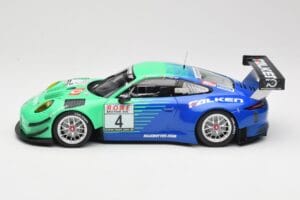 Porsche 911 991.2 GT3 R #4 Falken K. Bachler / M. Ragginger VLN Winner Round 6 2018 Minichamps 1:18 153186994 Metalli — kuva 3 / 6