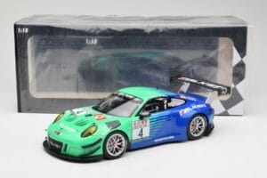 Porsche 911 991.2 GT3 R #4 Falken K. Bachler / M. Ragginger VLN Winner Round 6 2018 Minichamps 1:18 153186994 Metalli — kuva 6 / 6