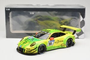 Porsche 911 991.2 GT3 R #911 Manthey Racing R. Dumas / F. Makowiecki 24 Hours of Nurburgring 2017 Minichamps 1:18 155176911 M — kuva 6 / 6