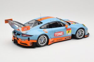 Porsche 911 991.2 GT3 R Pacific Gulf Racing #9 J. Lammers / K. Miura Super GT 300 Series 2017 Minichamps 1:18 155176909 Metal — kuva 2 / 6