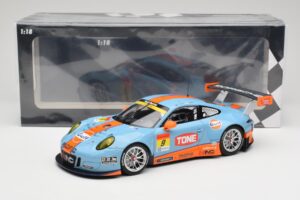 Porsche 911 991.2 GT3 R Pacific Gulf Racing #9 J. Lammers / K. Miura Super GT 300 Series 2017 Minichamps 1:18 155176909 Metal — kuva 6 / 6