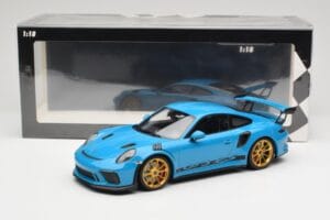 Porsche 911 991.2 GT3 RS Sininen Kultaisilla Vanteilla Minichamps 1:18 155068222 Metalli — kuva 6 / 6