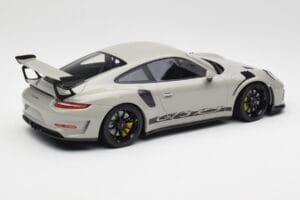 Porsche 911 991.2 GT3 RS Chalk Wording Mustat Vanteet Minichamps 1:18 153068230 Metalli — kuva 2 / 6