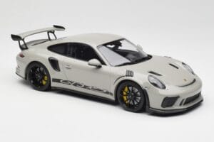 Porsche 911 991.2 GT3 RS Chalk Wording Mustat Vanteet Minichamps 1:18 153068230 Metalli — kuva 4 / 6