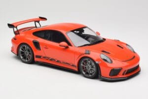 Porsche 911 991.2 GT3 RS Lava Orange & Hopeat Vanteet Minichamps 1:18 155068225 Metalli — kuva 4 / 6