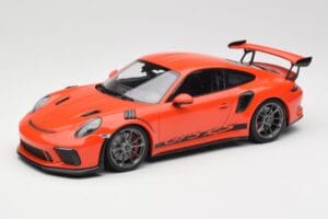 Porsche 911 991.2 GT3 RS Lava Orange & Hopeat Vanteet Minichamps 1:18 155068225 Metalli