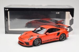 Porsche 911 991.2 GT3 RS Lava Orange & Hopeat Vanteet Minichamps 1:18 155068225 Metalli — kuva 6 / 6