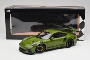 Porsche 911 991.2 GT3 RS Lizard Vihreä Mustilla Felleillä Minichamps 1:18 155068233 Metalli — kuva 6 / 6
