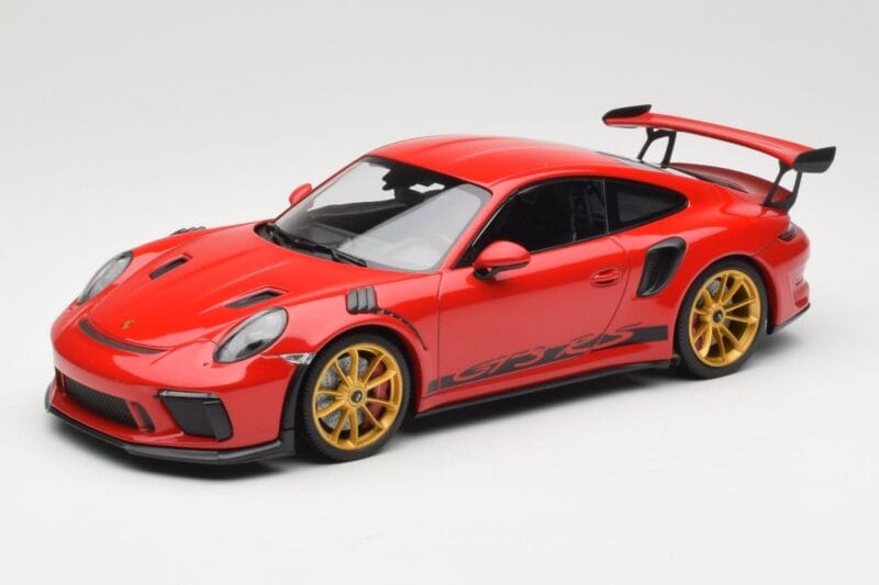 Porsche 911 991.2 GT3 RS Punainen Kultaisilla Vanteilla Minichamps 1:18 155068220 Metalli