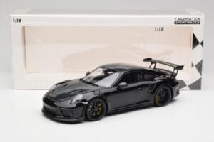 Porsche 911 991.2 GT3 RS Weissach Package Musta & Mustat Pyörät Minichamps 1:18 153068228 Metalli — kuva 6 / 6