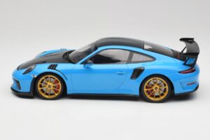 Porsche 911 991.2 GT3 RS Weissach Package Sininen & Kultaiset Pyörät Minichamps 1:18 153068232 Metalli — kuva 3 / 6