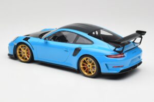 Porsche 911 991.2 GT3 RS Weissach Package Sininen & Kultaiset Pyörät Minichamps 1:18 153068232 Metalli — kuva 5 / 6