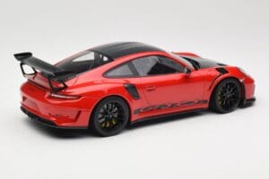 Porsche 911 991.2 GT3 RS Weissach Package Guards Red Mustat Vanteet Minichamps 1:18 153068223 Metalli — kuva 2 / 6