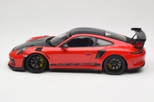 Porsche 911 991.2 GT3 RS Weissach Package Guards Red Mustat Vanteet Minichamps 1:18 153068223 Metalli — kuva 3 / 6