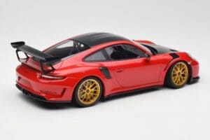 Porsche 911 991.2 GT3 RS Weissach Package Guards Red Kultaiset Magnesium Vanteet Minichamps 1:18 153068236 Metalli — kuva 2 / 6